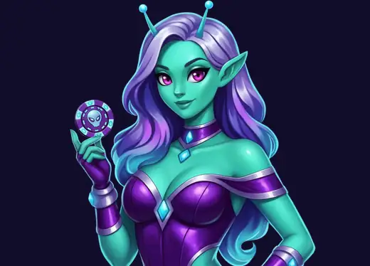 Personnage cosmique illustrant la collection de jeux spatiaux